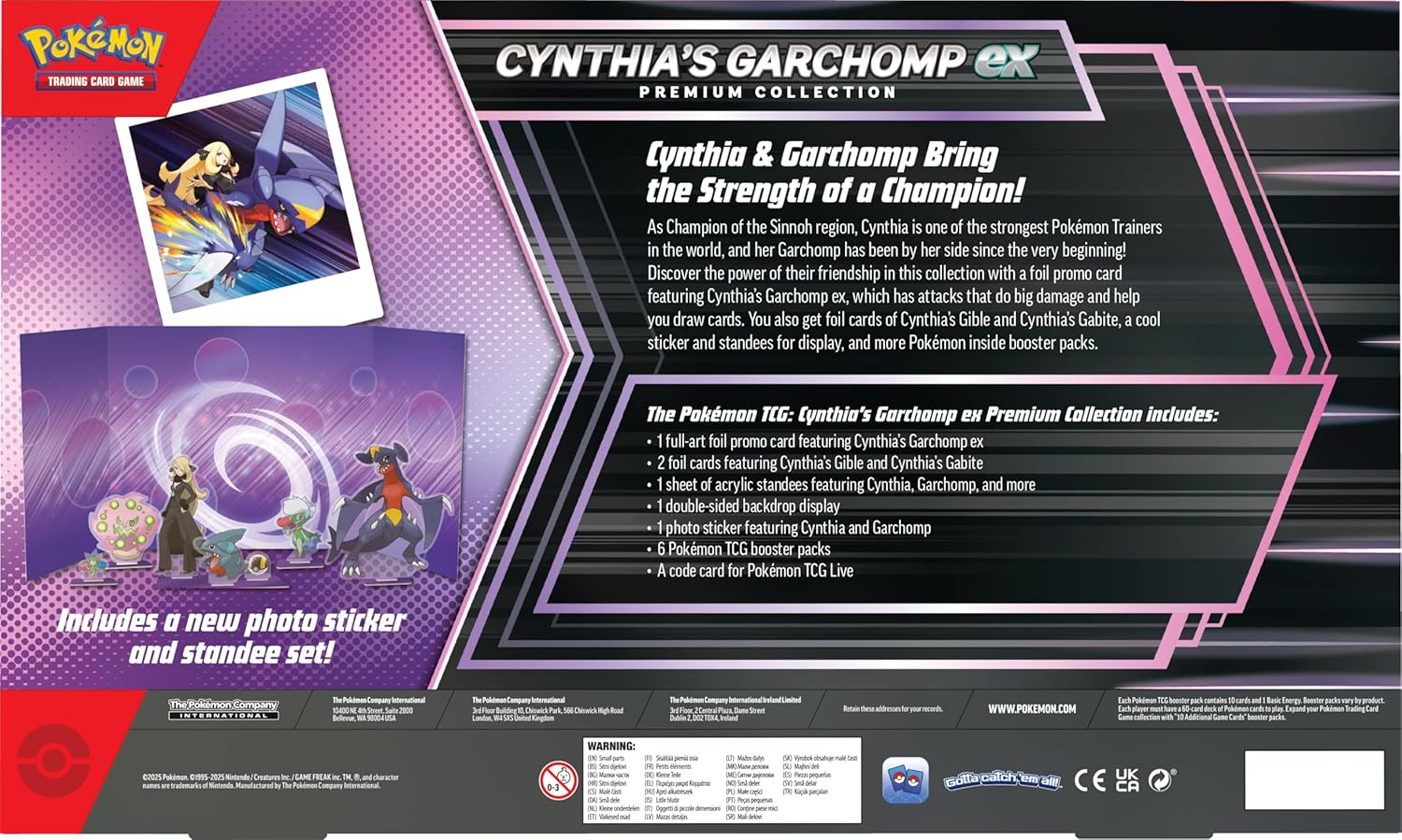 CYNTHIA'S GARCHOMP EX PREMIUM COLLECTION