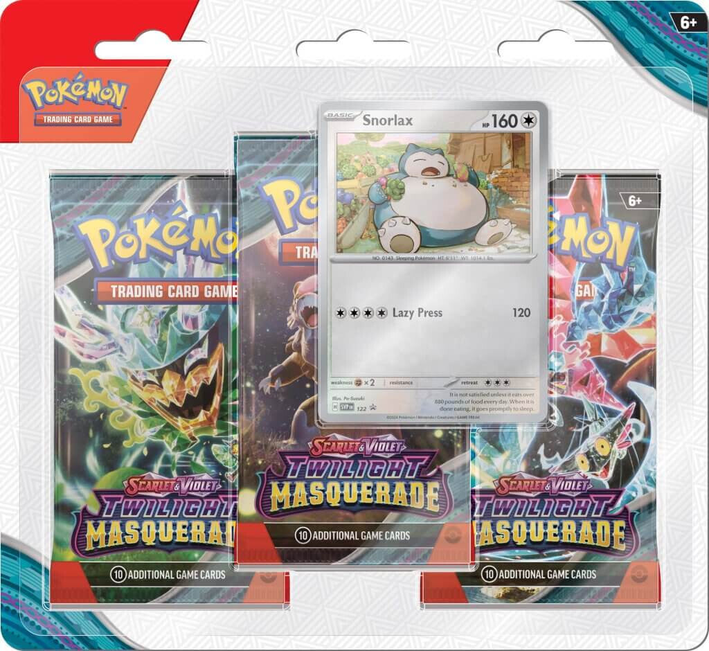 TWILIGHT MASQUERADE 3 PACK BLISTER - SNORLAX